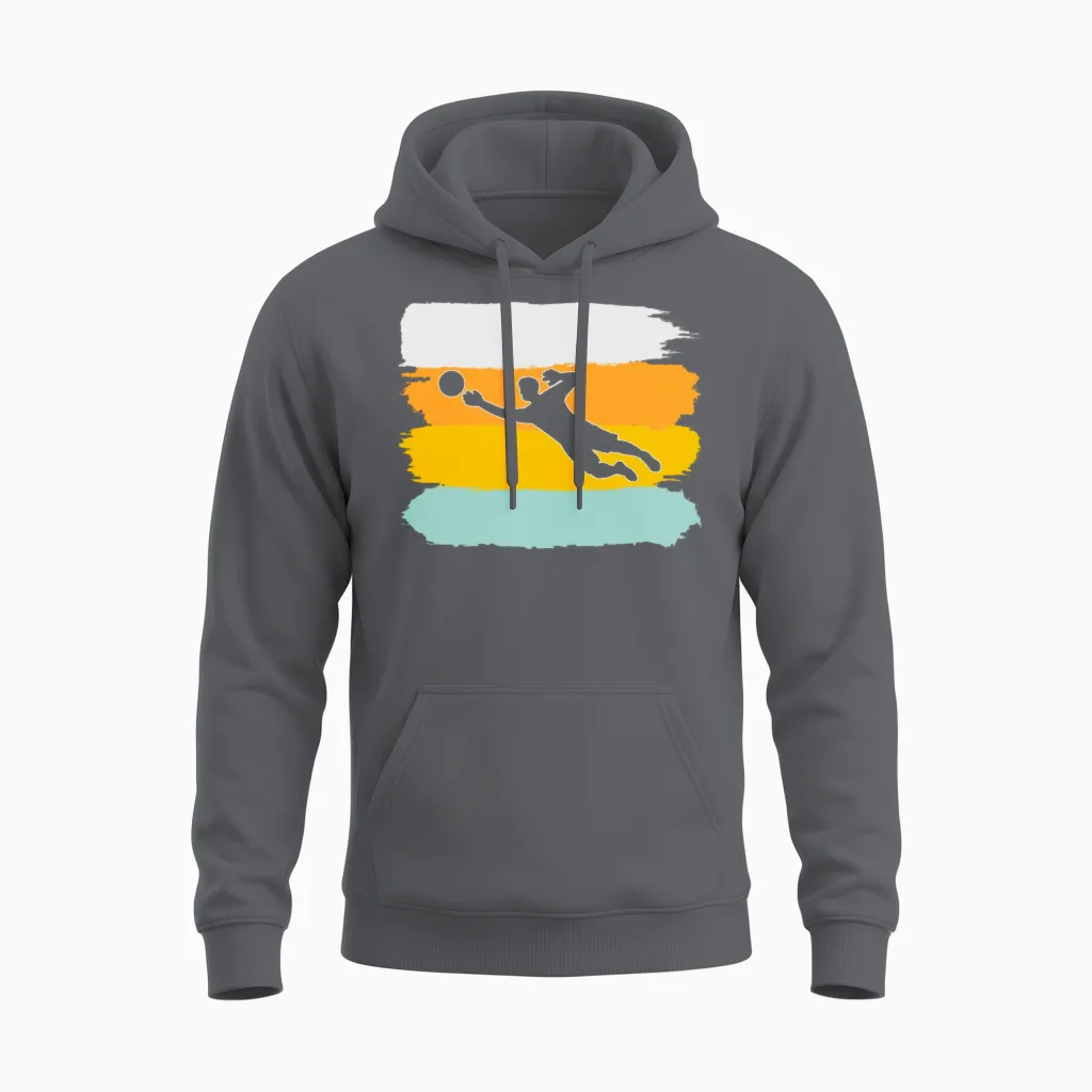Keeper Retro Unisex Hoodie in Charcoal