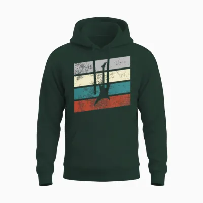 Rock Retro Unisex Hoodie - Forest