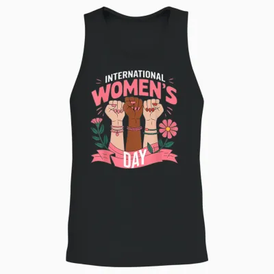 International Women's Day 2025 March 8 T-Shirt, Black, S Unisex Tank Top - Black