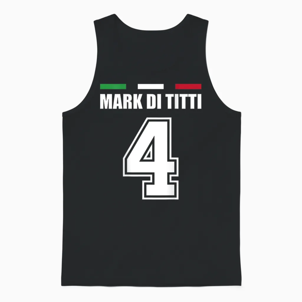 Funny Name Italy Jersey for Mallorca and the Party T-Shirt, Blue Unisex Tank Top in Black
