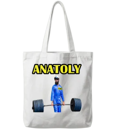 Anatoly Gym Cleaner Tote Bags - White