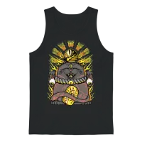 Lucky Black Cat — Lovers Gift Unisex Tank Top - Black – 1