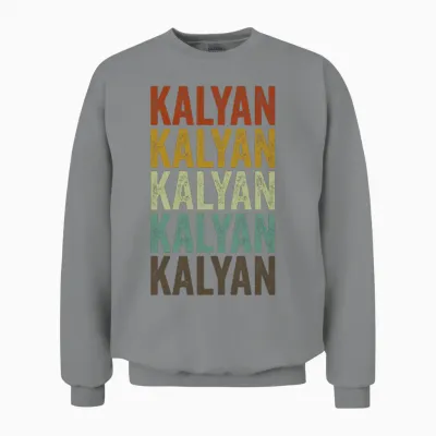 Kalyan India Retro Vintage Unisex Sweatshirt - Sport Grey