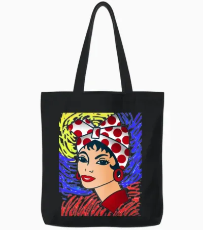 Harina Pan En Tricolor Tote Bags - Black