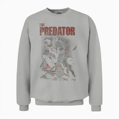 Predator Skull Hunter Unisex Sweatshirt - Ash