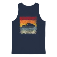 Jetski Retro Unisex Tank Top - Navy – 1
