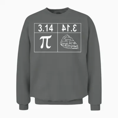 Funny Pi Day Unisex Sweatshirt - Graphite Heather
