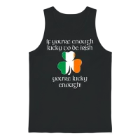 Enough Lucky to Be Irish - You're Lucky Enough Unisex Tank Top - Black – 1