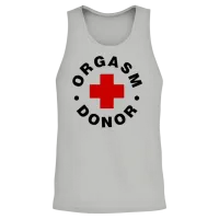 Orgasm Donor Unisex Tank Top - Ash – 2