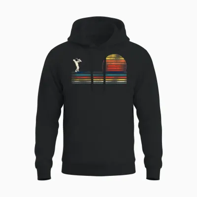 Saxophone Retro Vintage Unisex Hoodie - Black