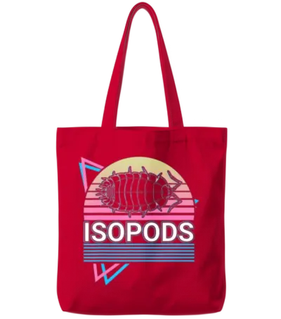 Isopods Retro Tote Bags - Red