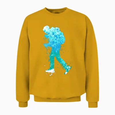 Splash Mountaineering Winter Hiking Unisex Sweatshirt - Gold