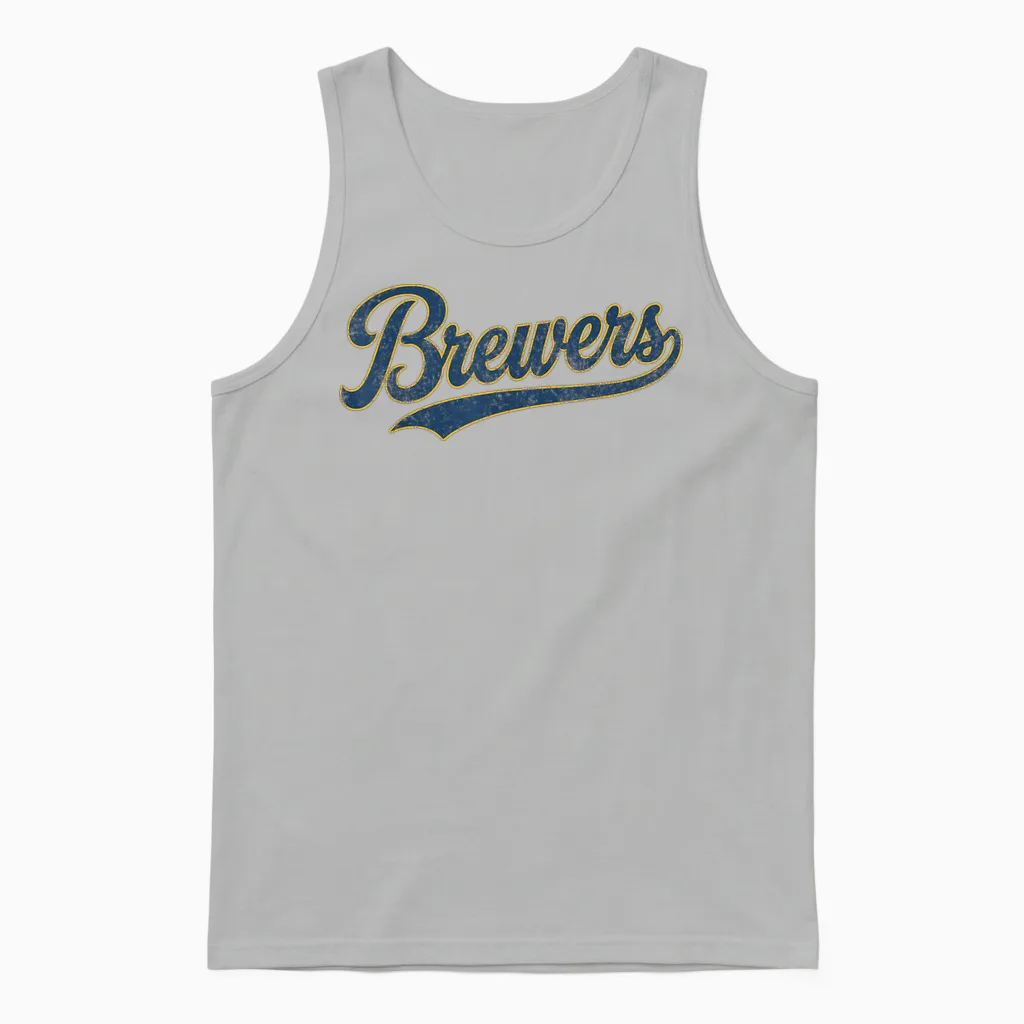Brewers Name Retro Vintage Gift for Men Women Boy Girl Unisex Tank Top in Ash