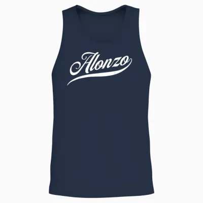 Funny Funny Gift Idea for Alonzo Unisex Tank Top - Navy