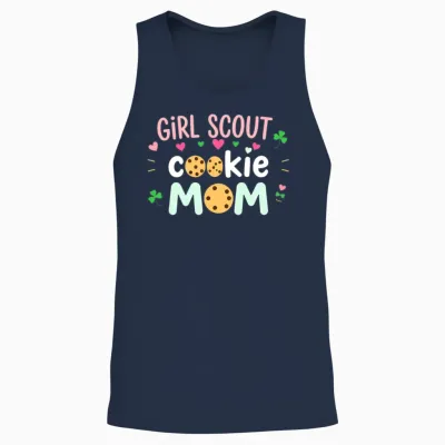 Girl Scout Cookie Mom Unisex Tank Top - Navy