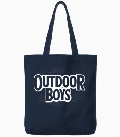 Outdoor Boys Tote Bags - Navy