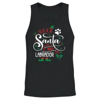 Labrador Dog Christmas Dog Breed Unisex Tank Top - Black – 2
