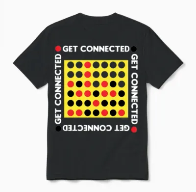 Connect Four Game Box Up Unisex T-Shirt - Black