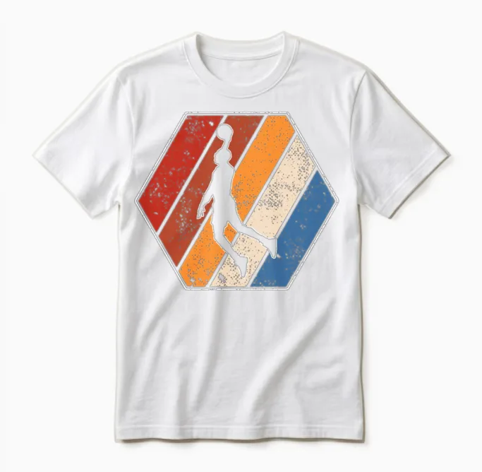 Basketball Retro Unisex T-Shirt in White