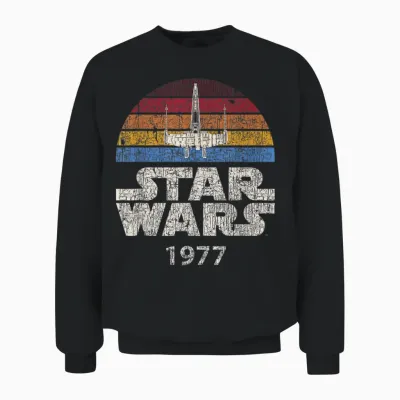 Star Wars X-Wing Trip 1977 Unisex Sweatshirt - Black