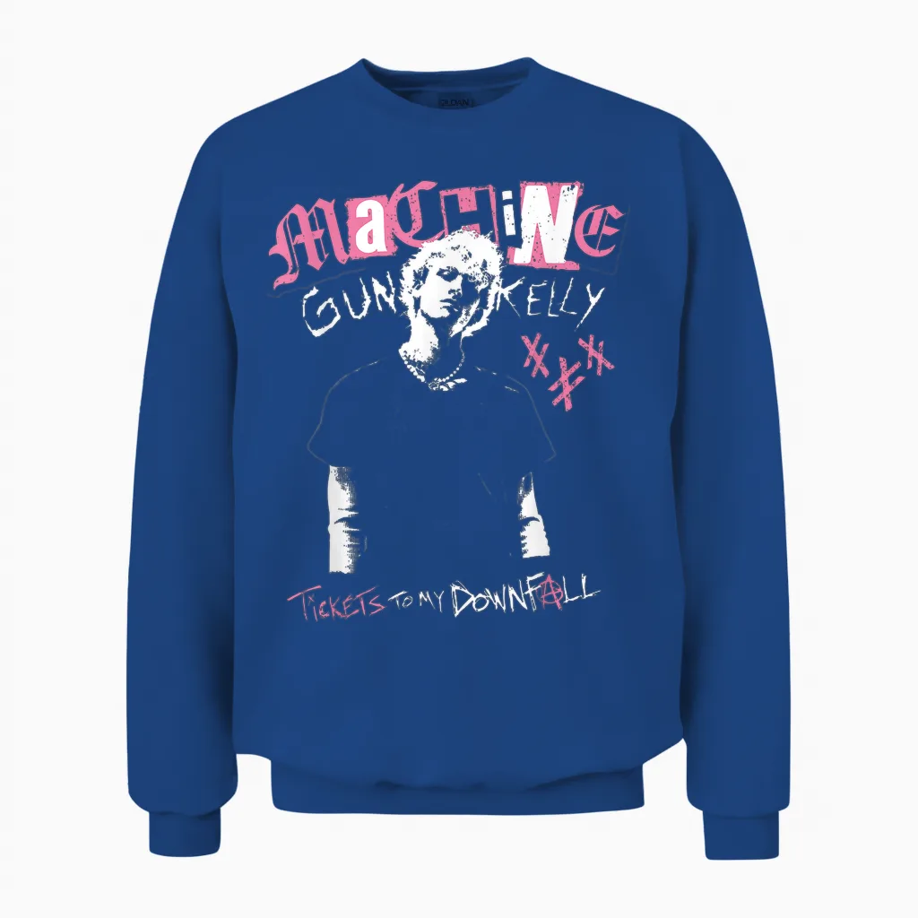 Official Machine Gun Kelly Tickets to My Doom Unisex Sweatshirt in Royal