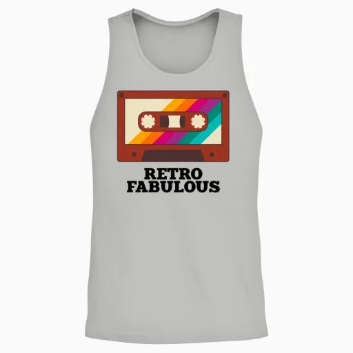 Retro Unisex Tank Top - Ash