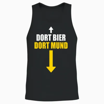 Dortmund Dort Mund Dort Beer Arrow T-Shirt, Black Unisex Tank Top - Black