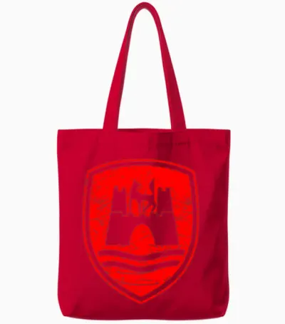 Wolfsburg Classic Volkswageen Tote Bags - Red