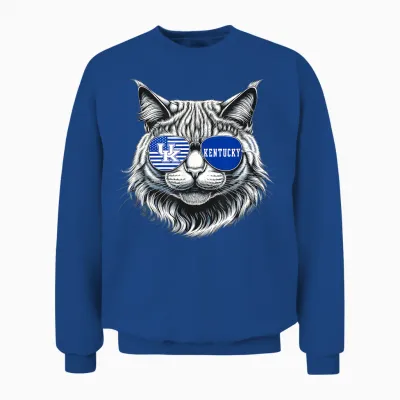 Cat Lovers Graphic Last Name Kentucky Retro Vintage Funny T-Shirt for Men Women Girls Kids Unisex Sweatshirt - Royal