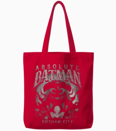 Batman Absolute Gotham City Metal Tote Bags - Red