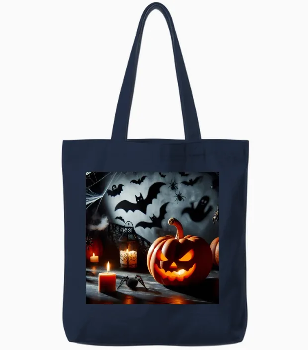 Enchanting Hallow Design: Perfect for Unique and S Tote Bags in Navy