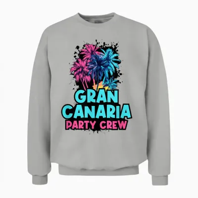 Urlaub Mit Der Partycrew Auf Gran Canaria Unisex Sweatshirt - Ash
