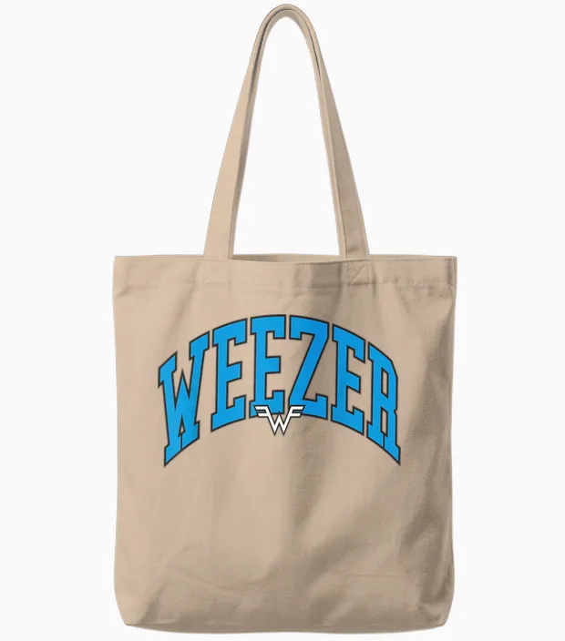 Weezer - Bogen Tote Bags in Natural