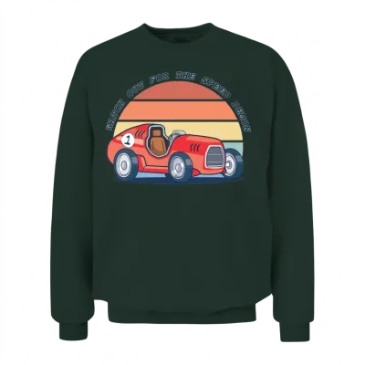 Speed Demon Retro Car Unisex Sweatshirt - Forest
