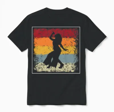 Singer Retro Unisex T-Shirt - Black