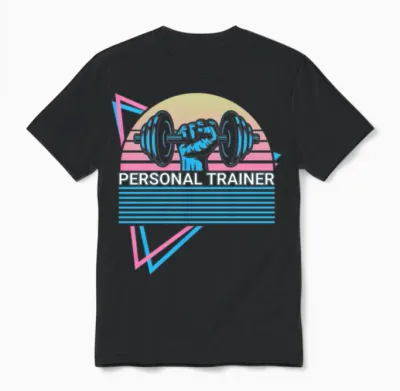 Personal Trainer Retro Unisex T-Shirt - Black