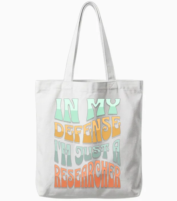 Funny Researcher Tote Bags in White