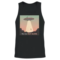 Retro Ufo Encounter Unisex Tank Top - Black – 2