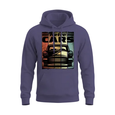 Classic Car Retro 80s Unisex Hoodie - Heather Sport Dark Navy