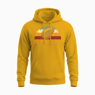 Retro Is Potato Unisex Hoodie - Gold