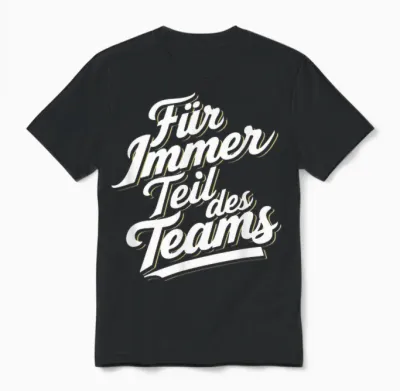 Für Immer Teil - Trainer Abschied Ruhestand Danke Fußball Unisex T-Shirt - Black