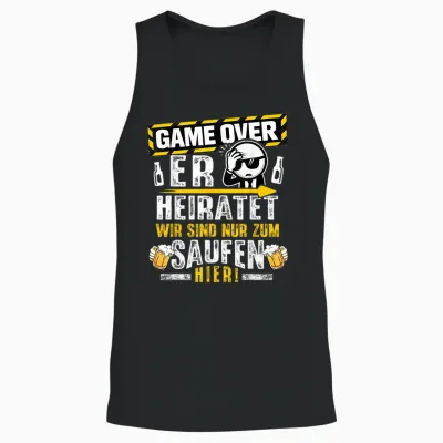 Jga Männer T-Shirt Junggesellenabschied Team Bräutigam Jga Unisex Tank Top - Black
