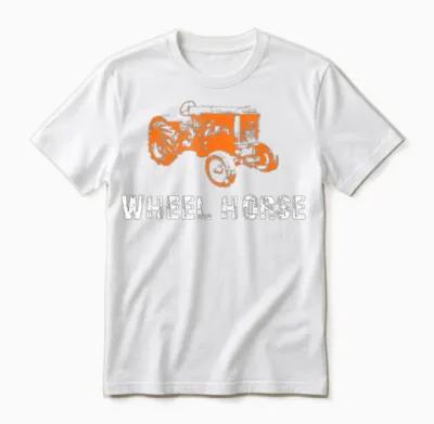 Wheel Horse Garden Tractor Unisex T-Shirt - White