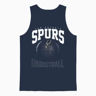 Official Nba San Antonio Spurs X T-Shirt Files Unisex Tank Top - Navy