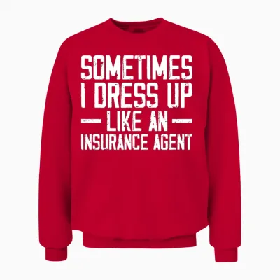 Funny Broker Unisex Sweatshirt - Red