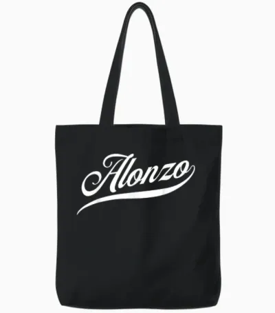 Funny Funny Gift Idea for Alonzo Tote Bags - Black