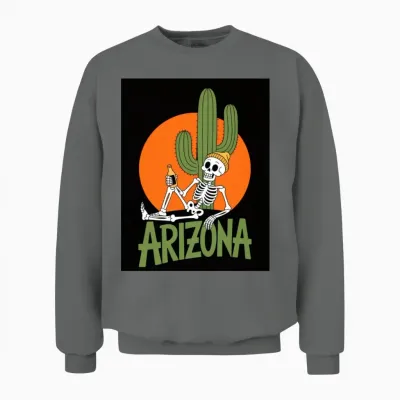 Desert Vibes,endless Smiles Unisex Sweatshirt - Graphite Heather