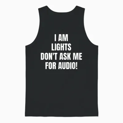 Ich Bin Lichter Fragen Mich Nicht Nach Audio! Unisex Tank Top - Black