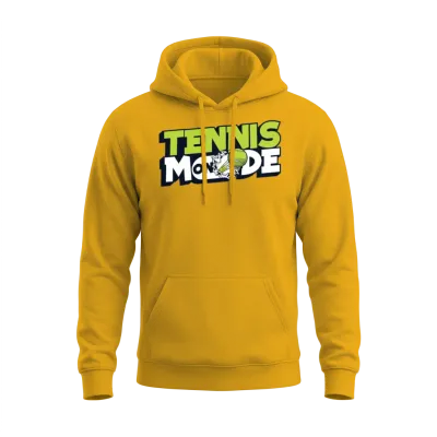 Tennis Mode on Professional Lover Player Trainer Unisex Hoodie - Gold