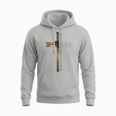 Son of God Jesus Christ Cross Christian 9 John 3 16 Unisex Hoodie - Ash